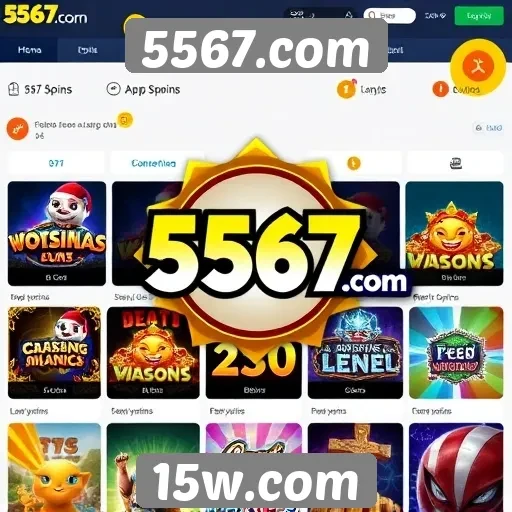 Exploração do catálogo de jogos disponíveis em 5567.com